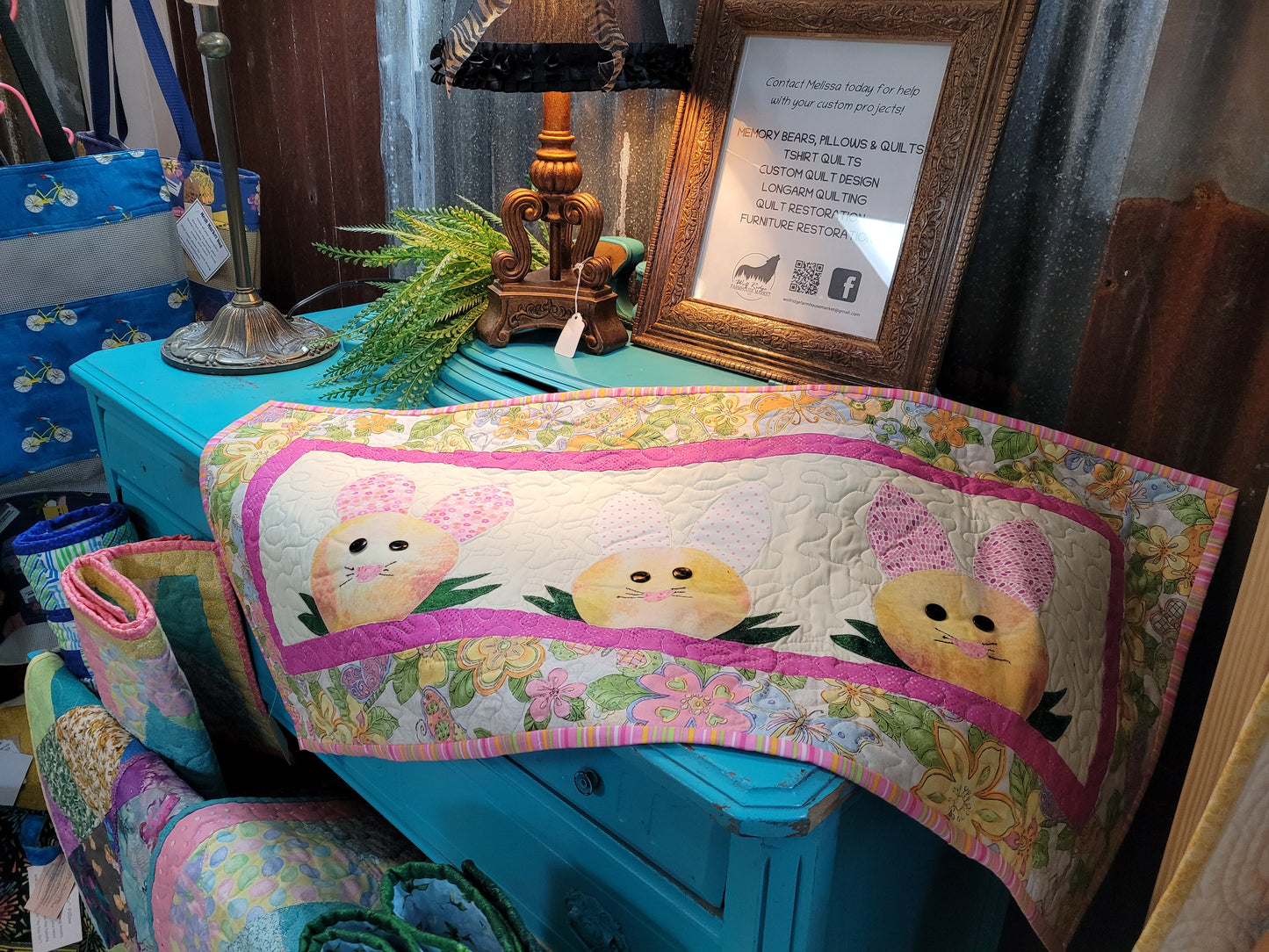 Handmade Easter Egg Furniture Scarf/Table Runner