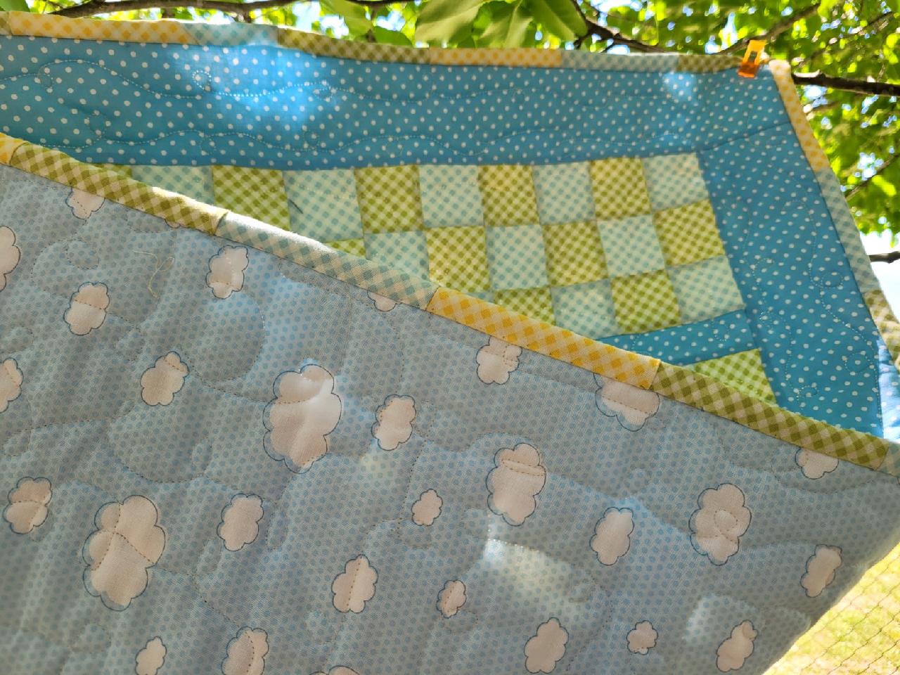 Handmade Neutral Baby Quilt
