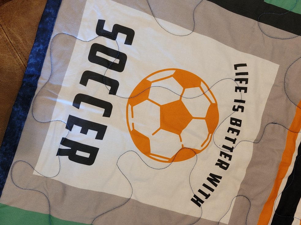 Soccer Themed Stadium Blanket