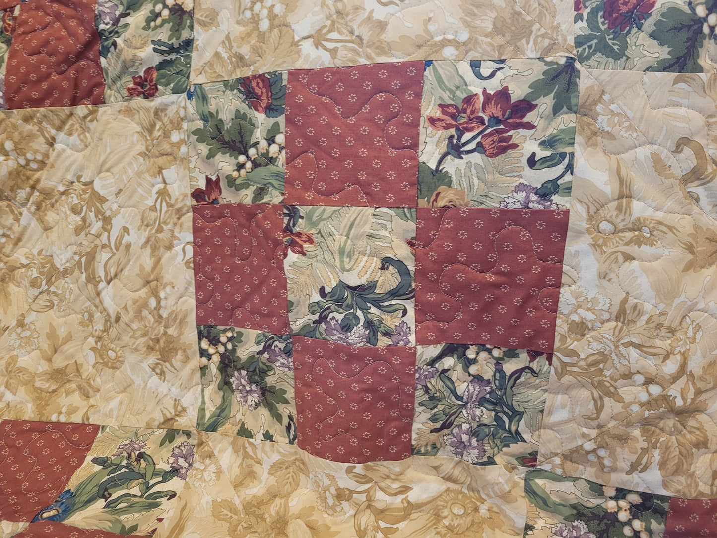 Diamond 9-Patch Quilted Throw