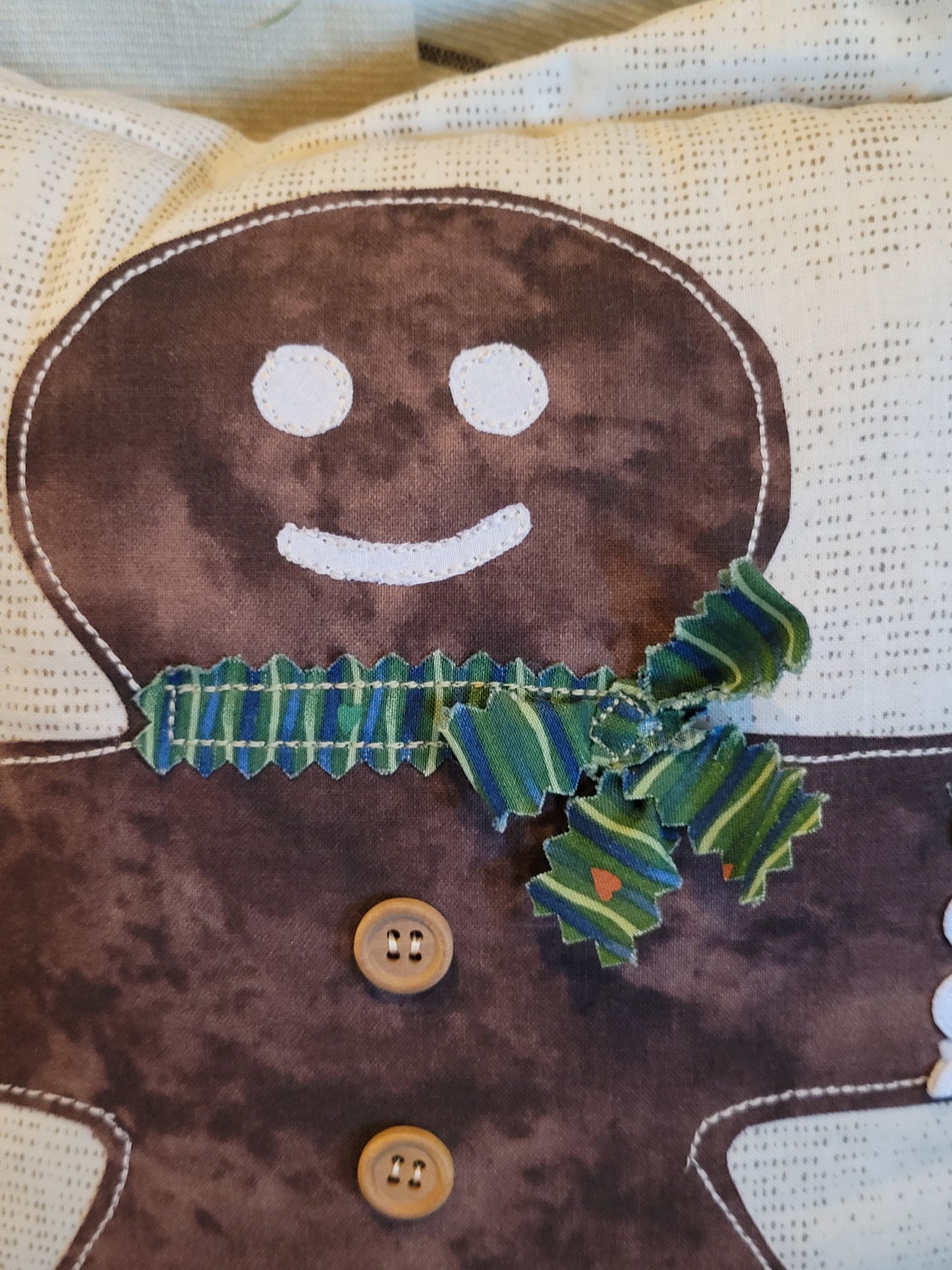 Gingerbread Man Throw Pillow