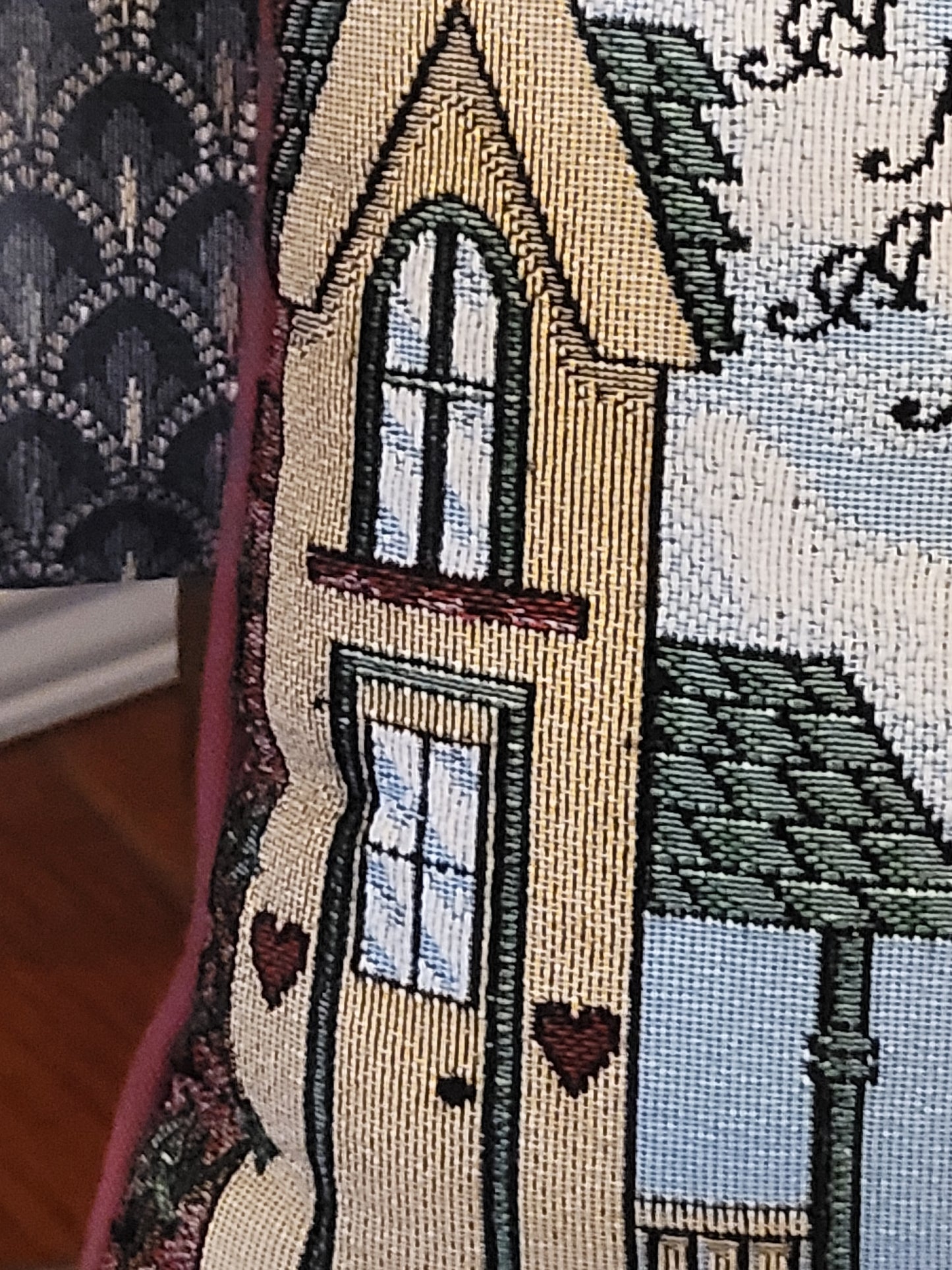 Vintage Tapestry Throw Pillow