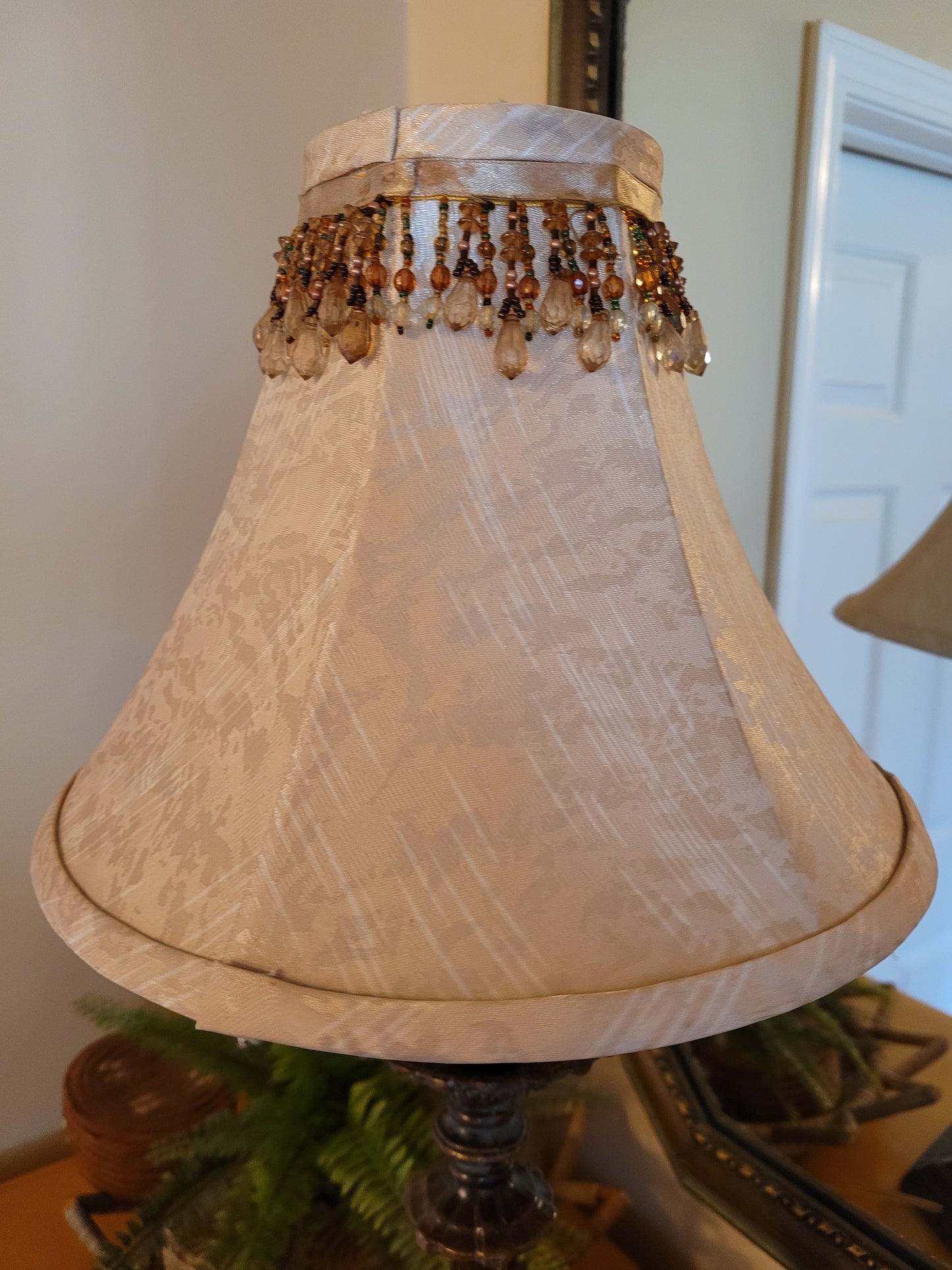 Vintage Cast Metal Pedestal Lamp