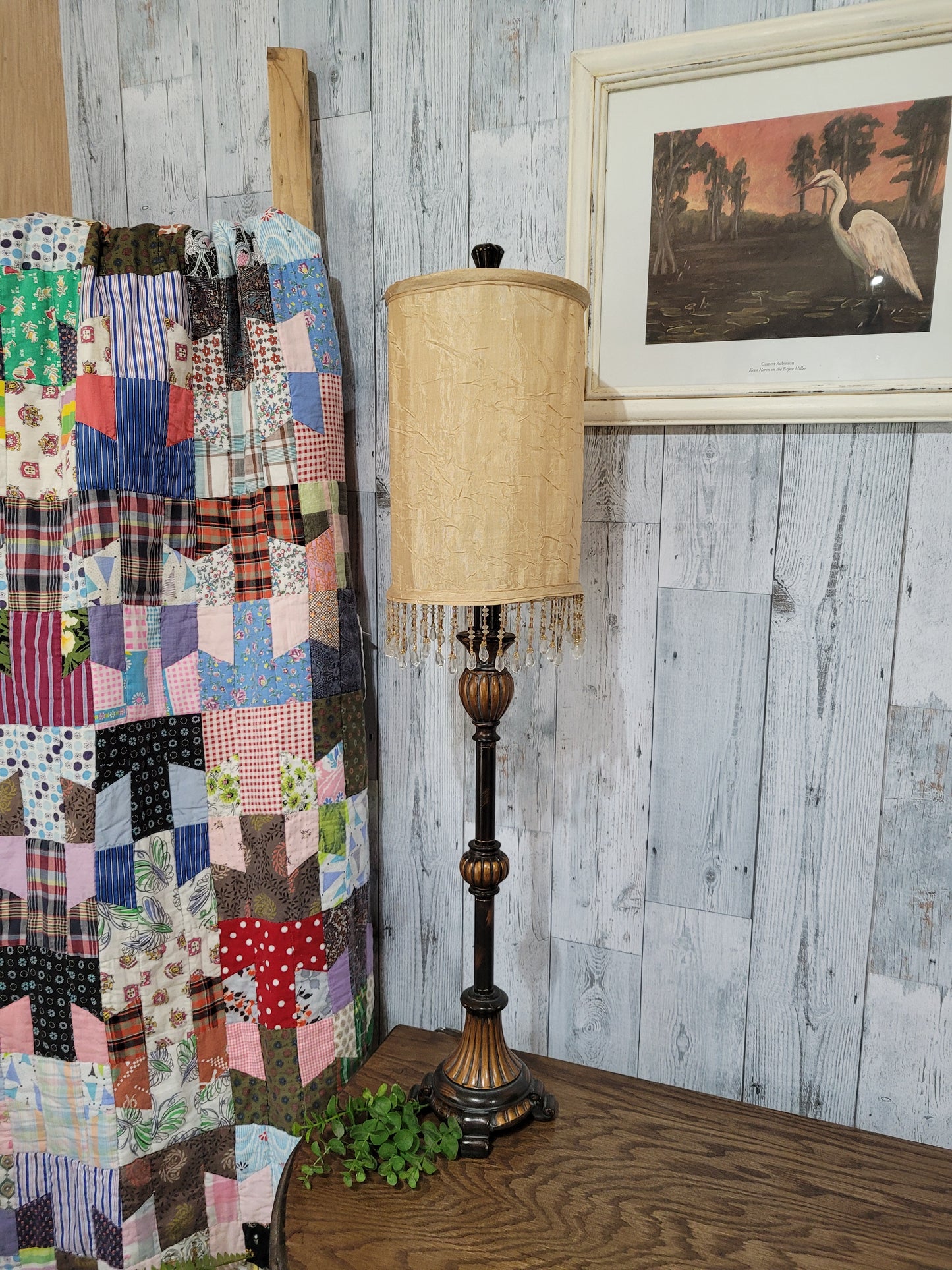 Vintage Candlestick Lamp