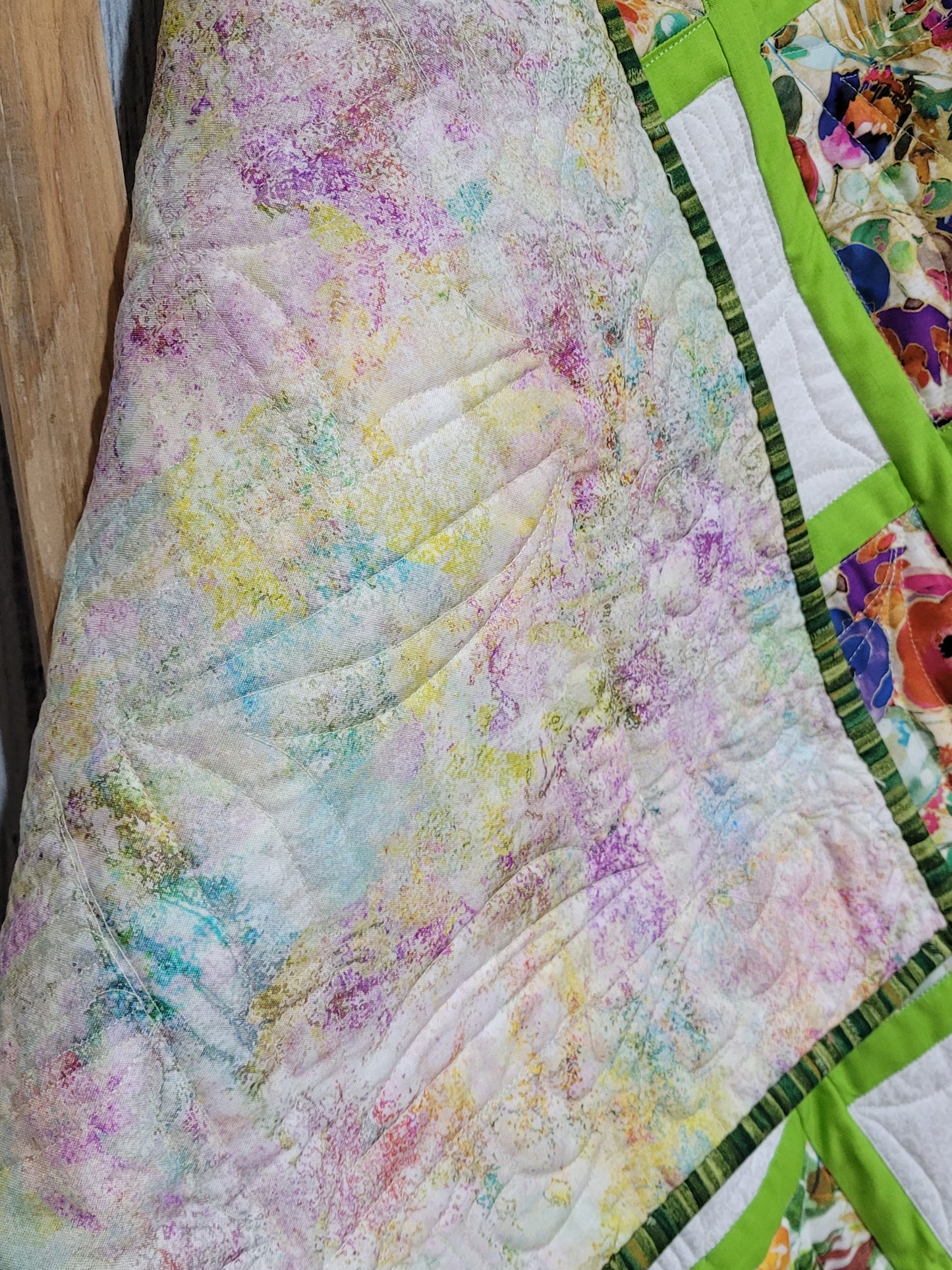 Lovely Floral Quilted Throw