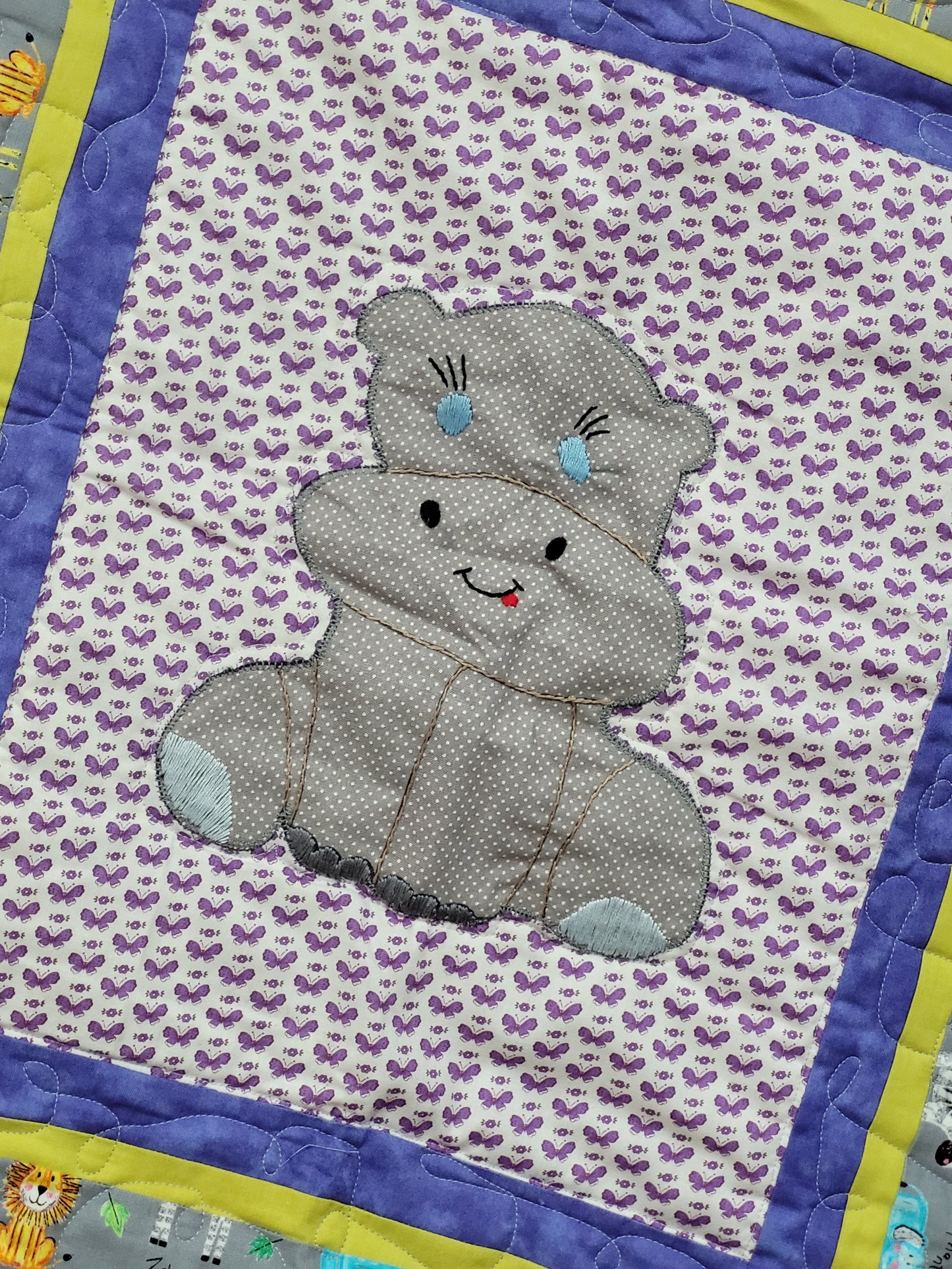 Hippo Baby Quilt