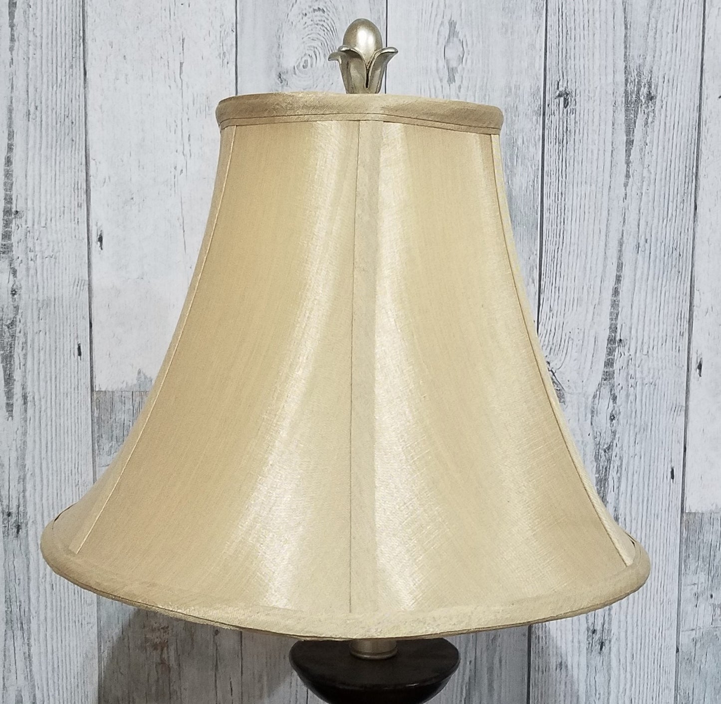 Candlestick Lamp with Fluted Glass Orbs