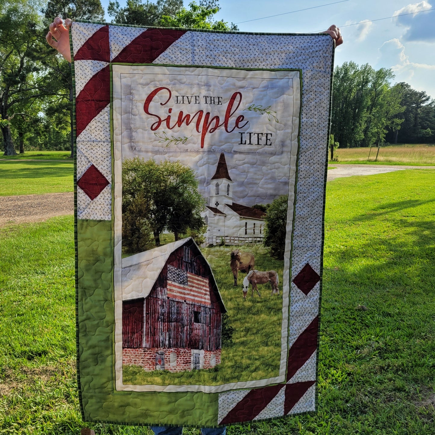 Simple Life Quilted Throw