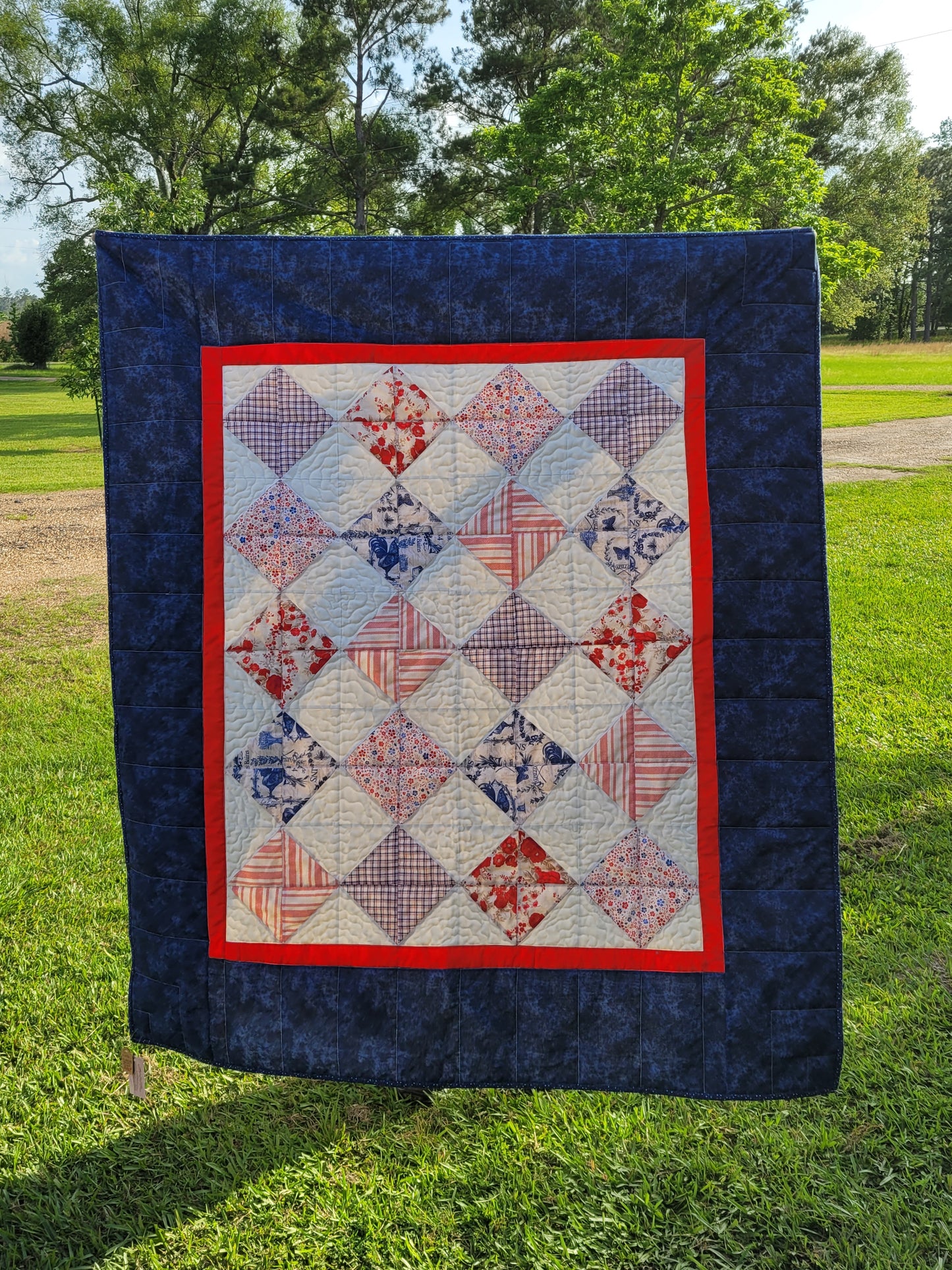 Patriotic Vibes Quilted Throw