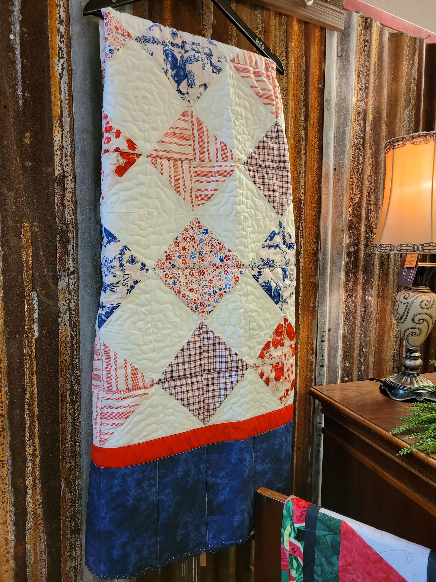 Patriotic Vibes Quilted Throw