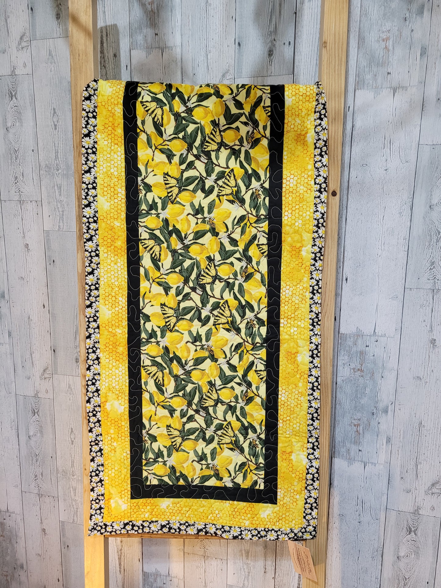 Lemon & Butterfly Table Runner