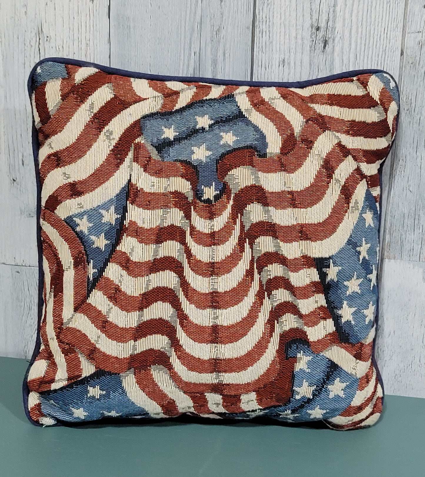 Tapestry Flag Throw Pillow