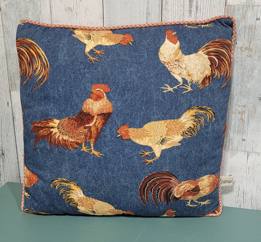 Vintage Chicken Pillow