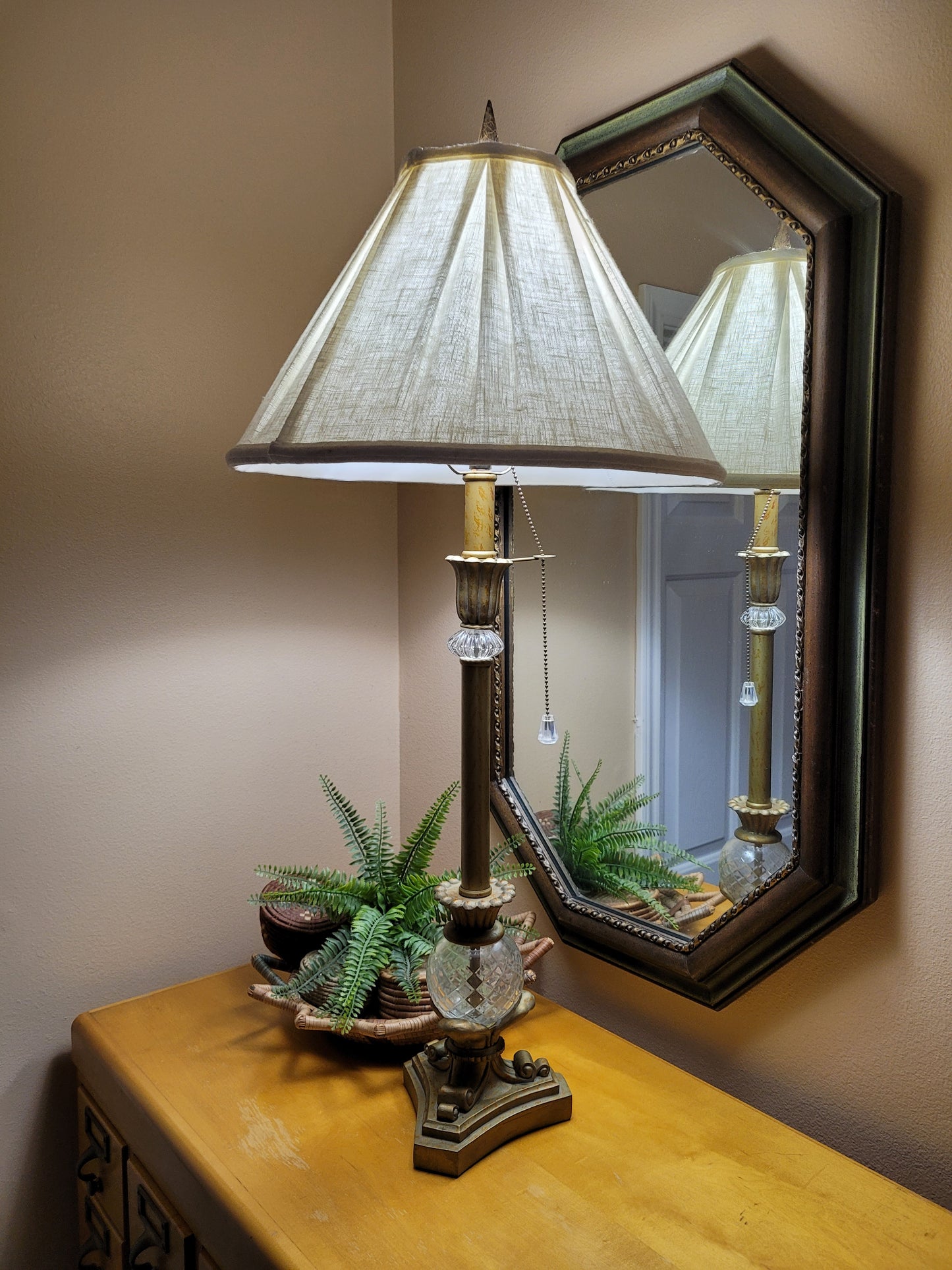 Vintage Candlestick Lamp