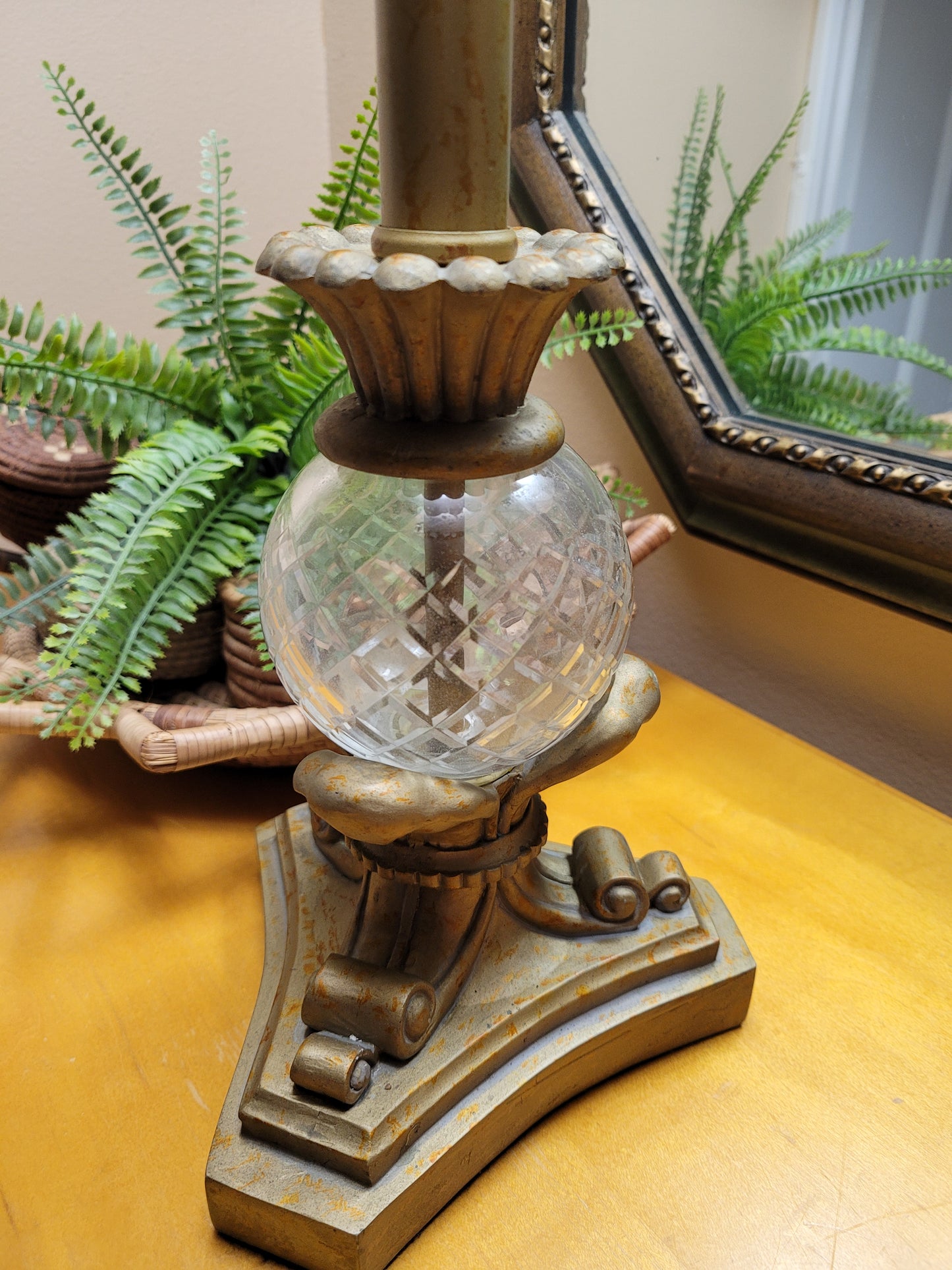 Vintage Candlestick Lamp