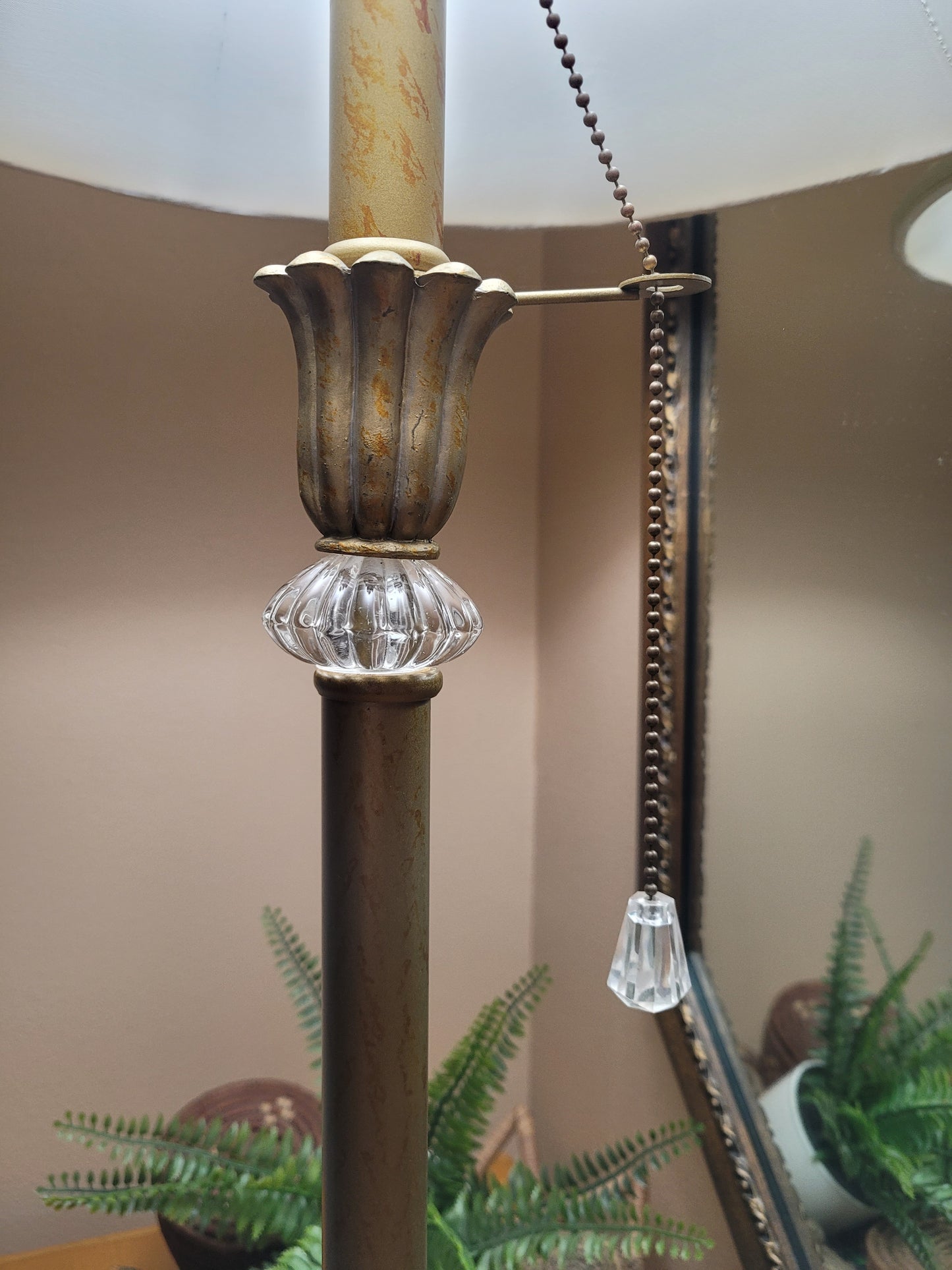 Vintage Candlestick Lamp