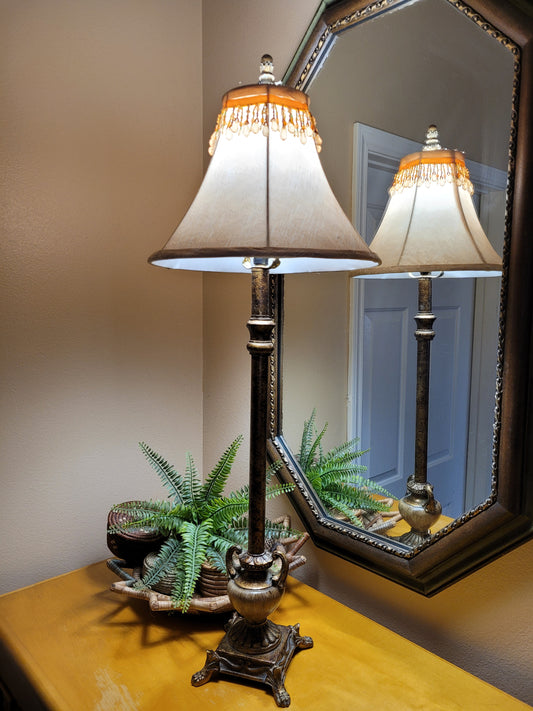 Vintage Candlestick Lamp with Urn Base