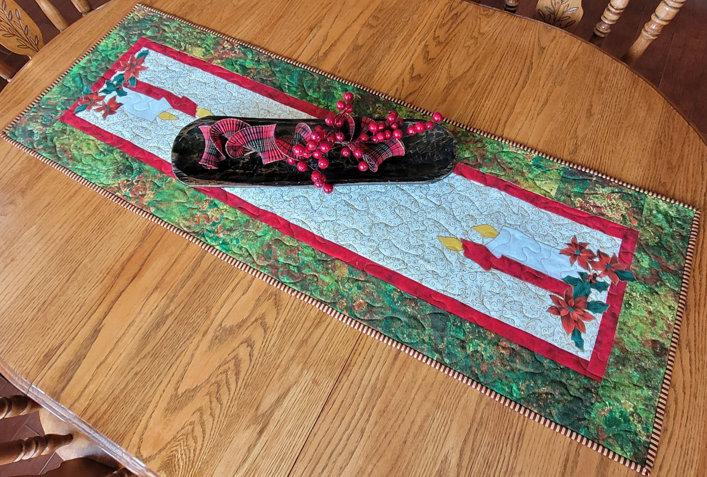 Christmas Candle Table Runner