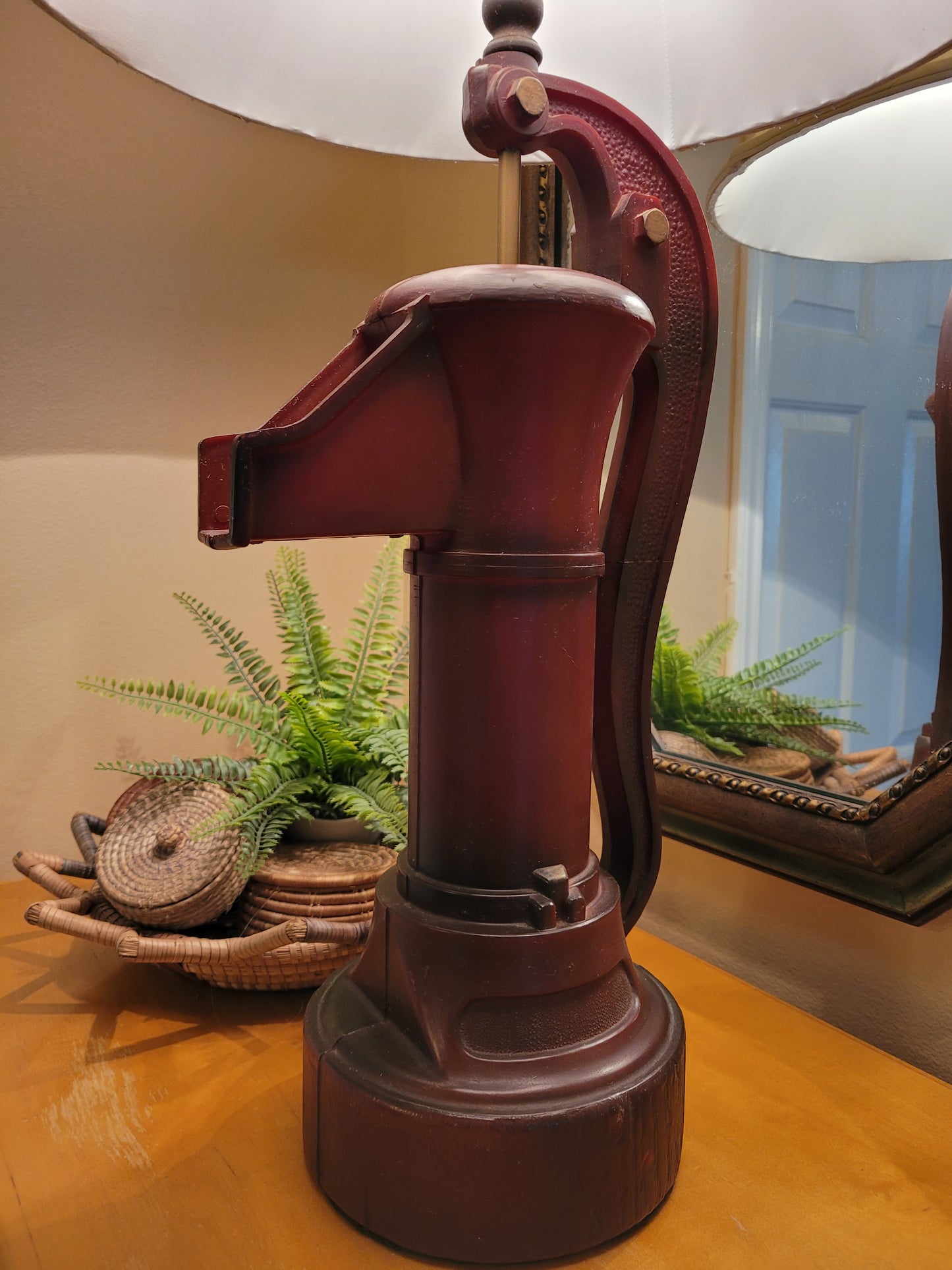 Vintage Water Well Hand Pump Lamp