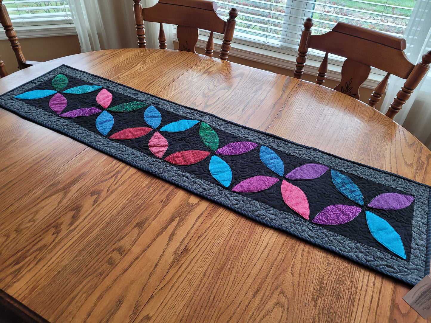 Handmade "Orange Peel" Table Runner