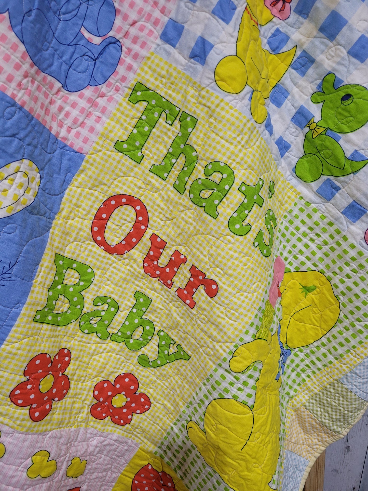 Handmade Vintage Baby Quilt