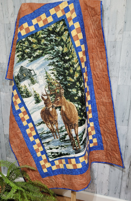 Handmade Deer Lover's Quilt