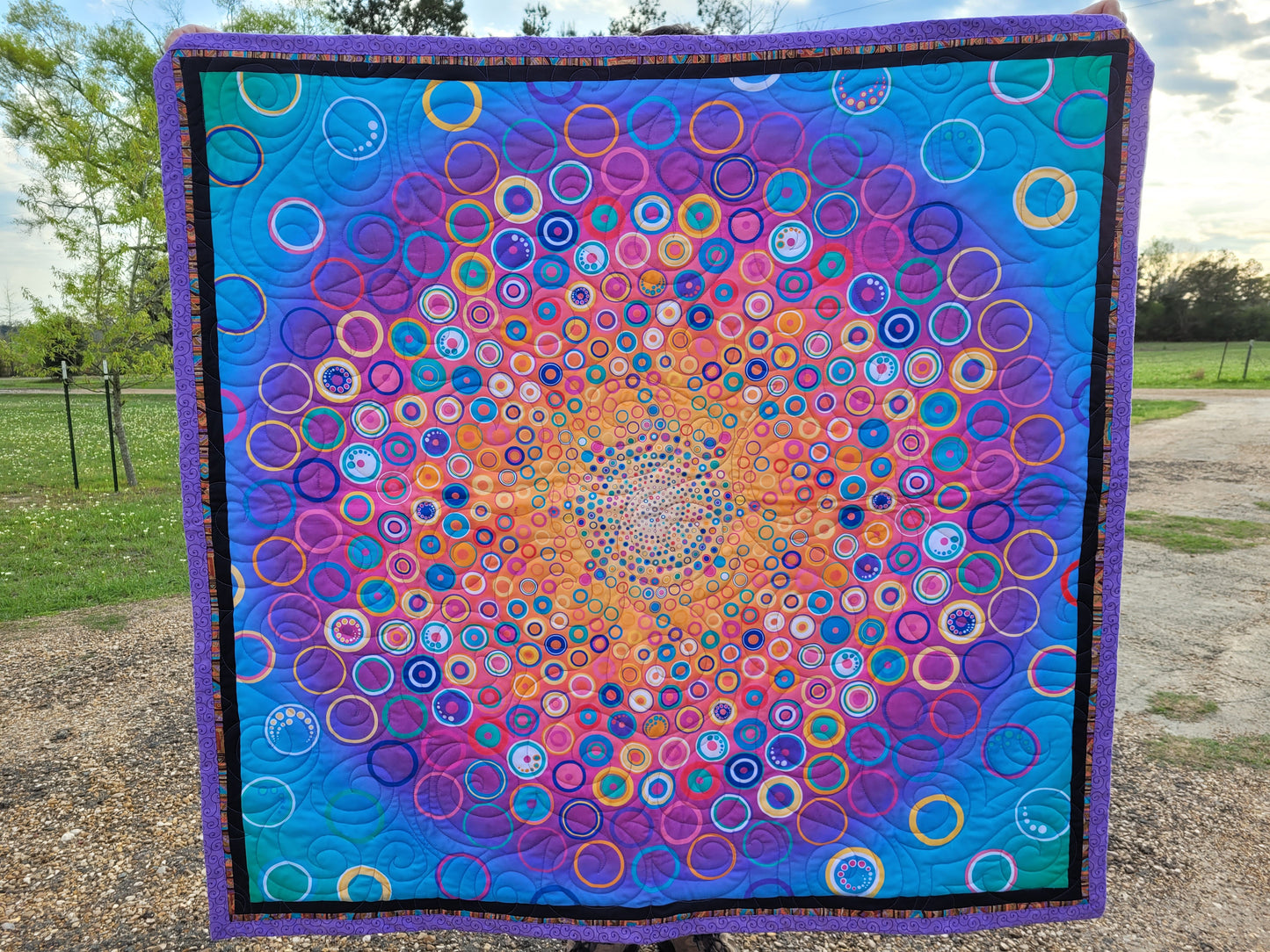 Handmade "Bubbles" Baby Quilt