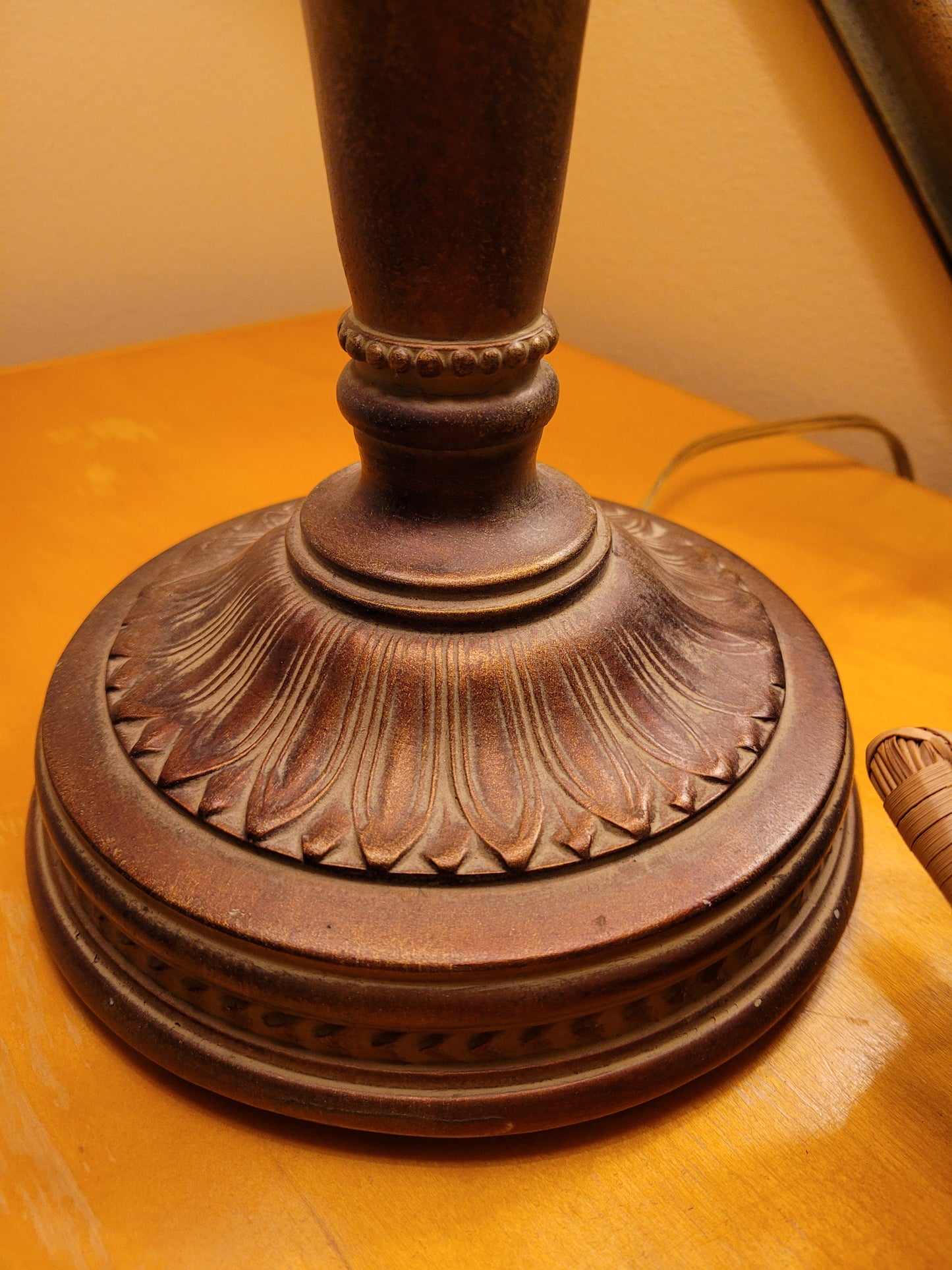 Cast Metal Pedestal Lamp