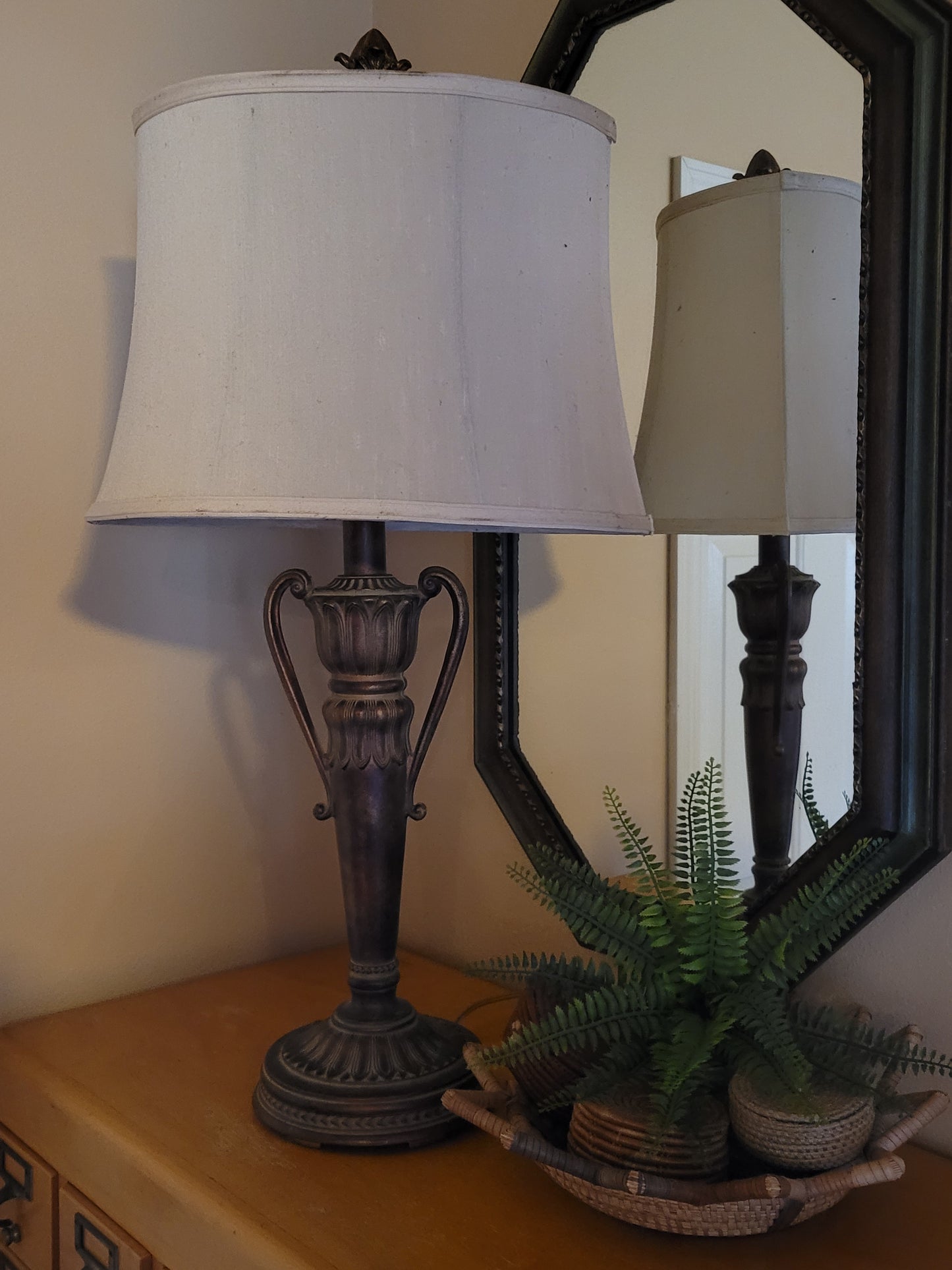 Cast Metal Pedestal Lamp