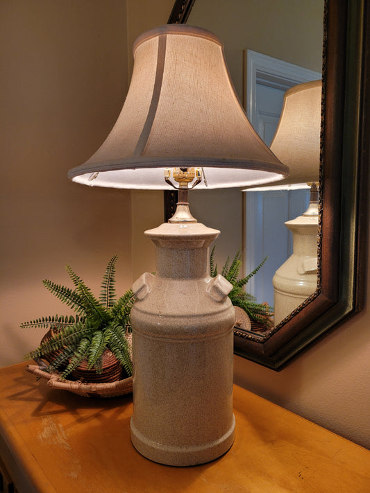 Vintage Crockery Lamp