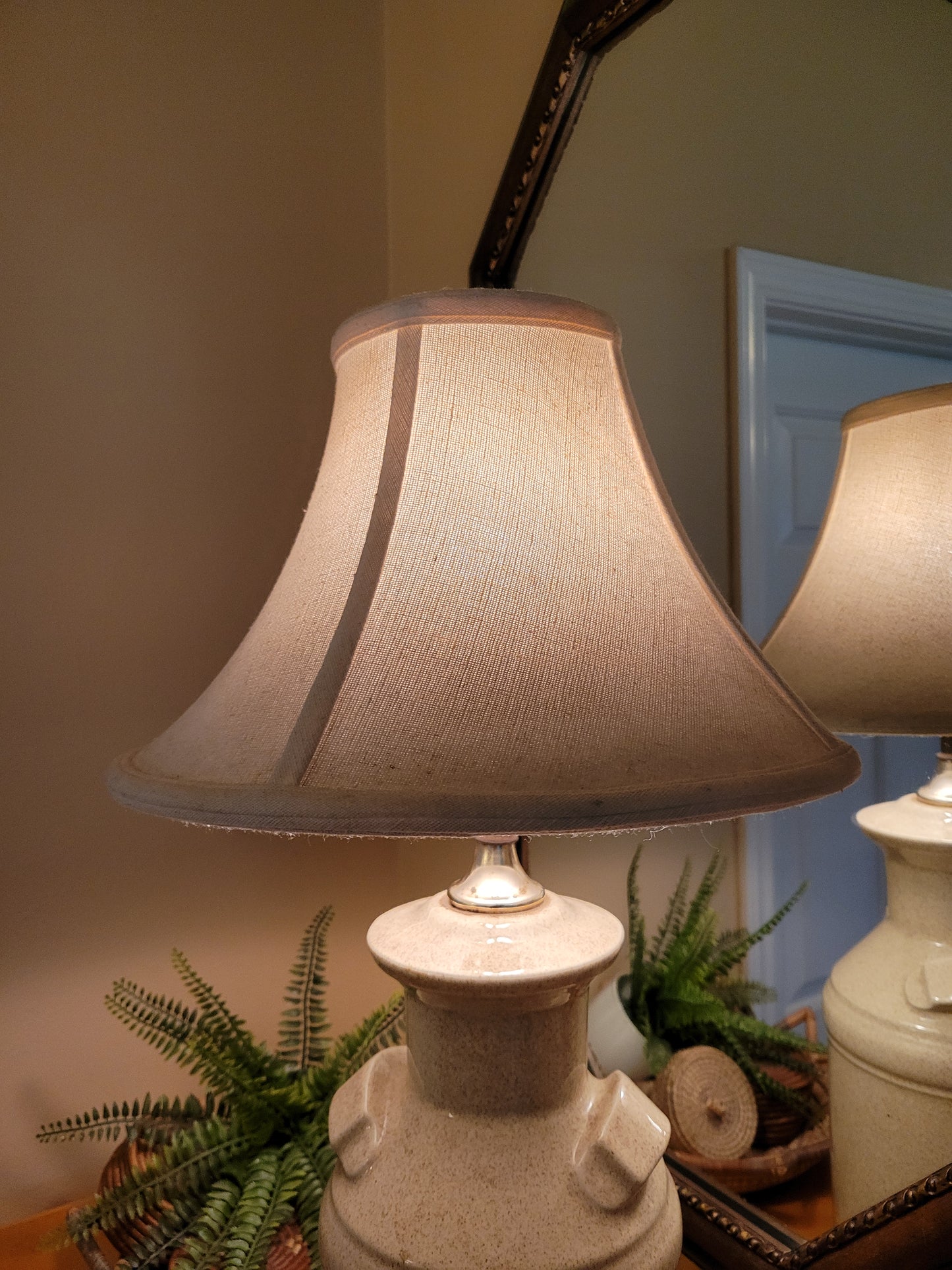 Vintage Crockery Lamp