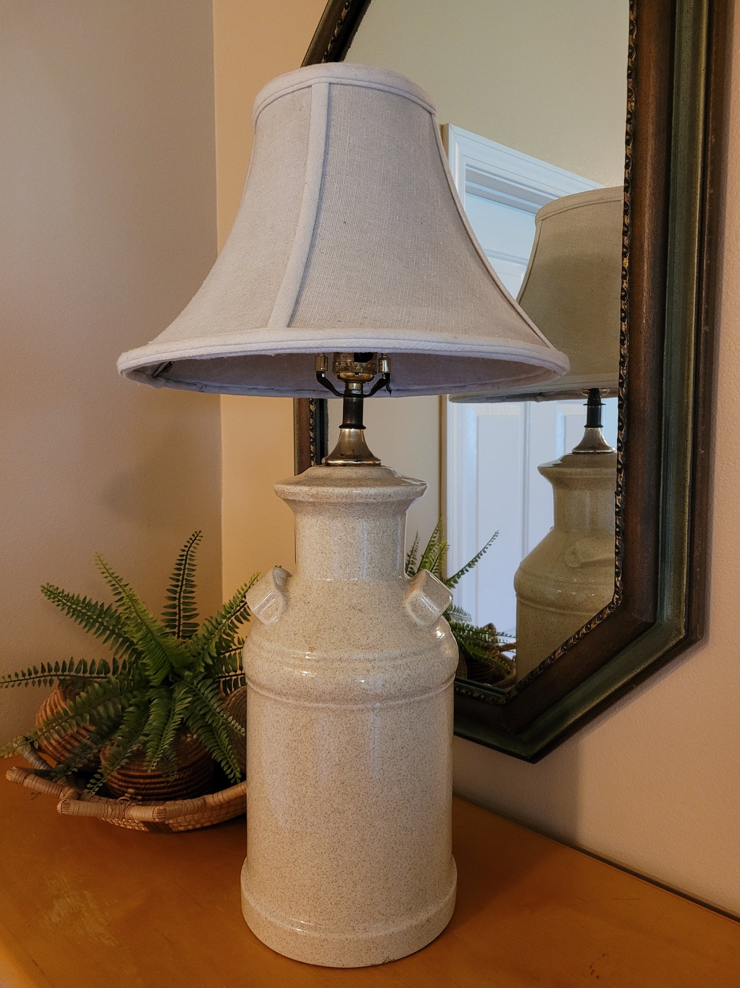 Vintage Crockery Lamp