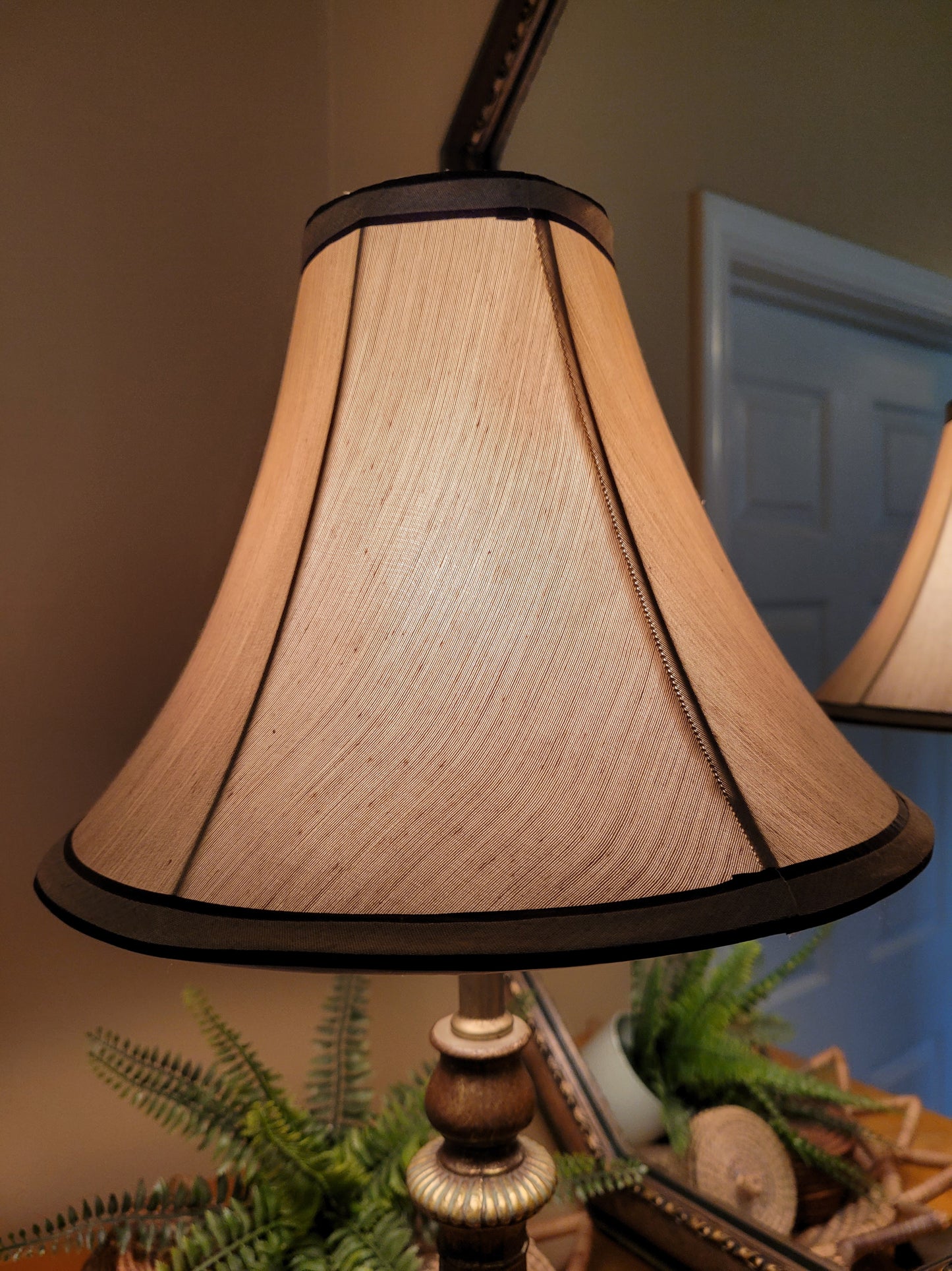 Vintage Brass Pillar Lamp