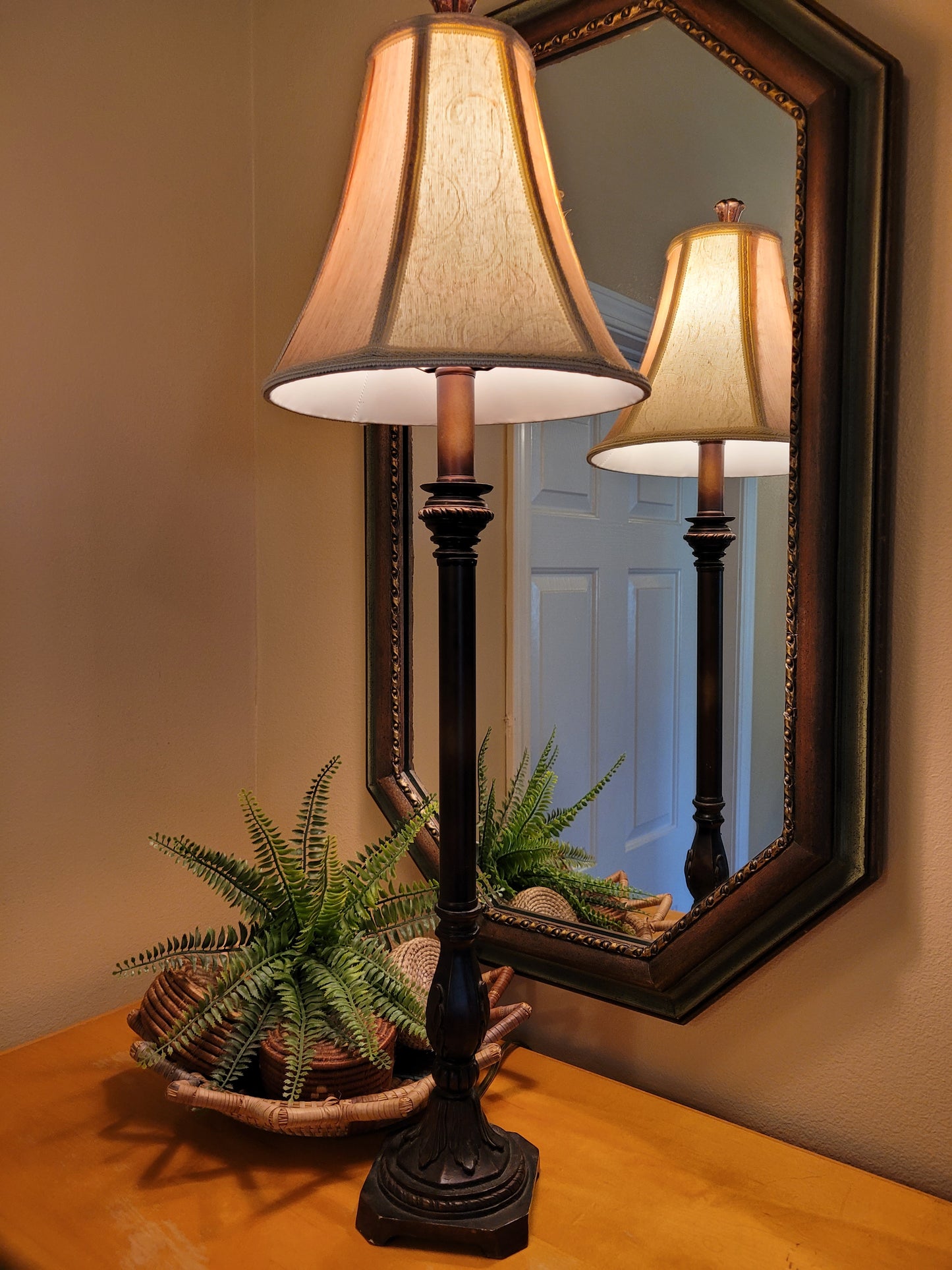Vintage Candlestick Lamp