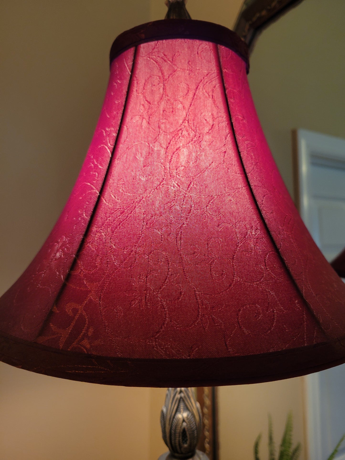 Vintage Cast Metal Candlestick Lamp