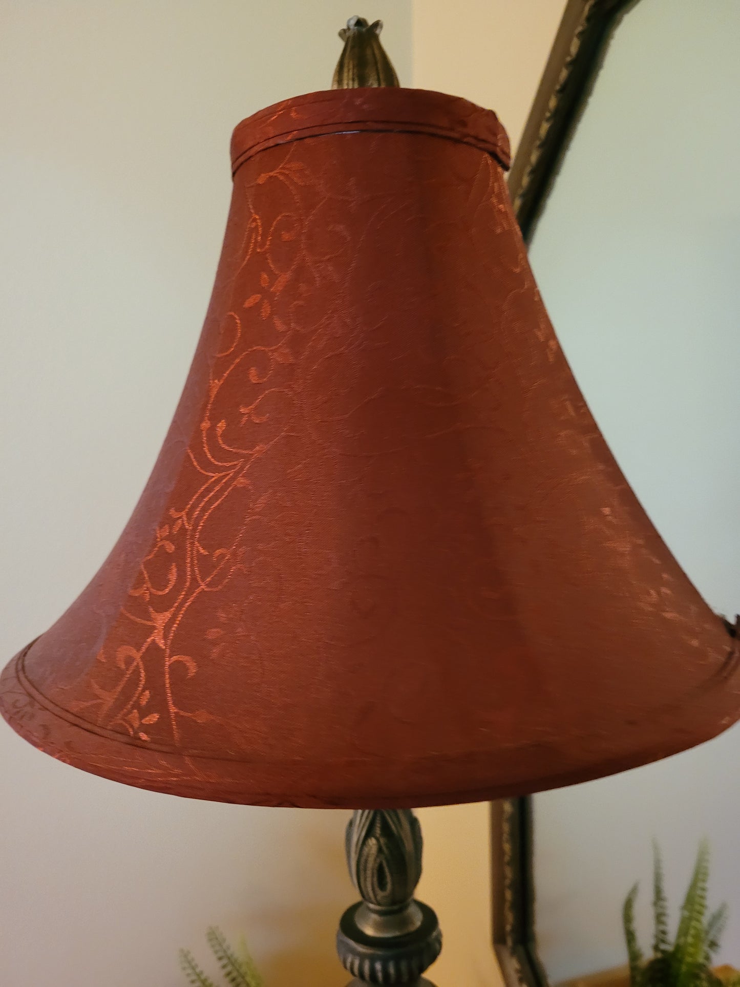 Vintage Cast Metal Candlestick Lamp