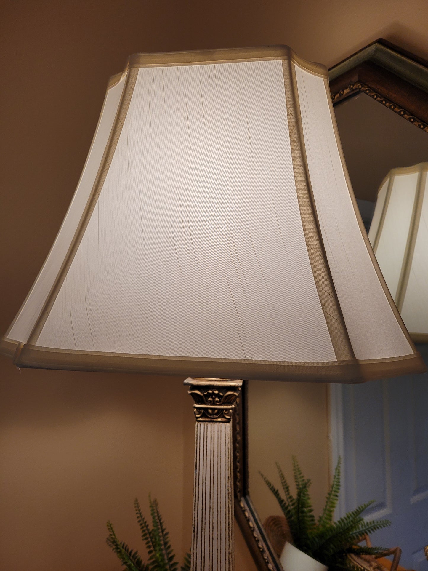 Vintage Brass Pillar Lamp