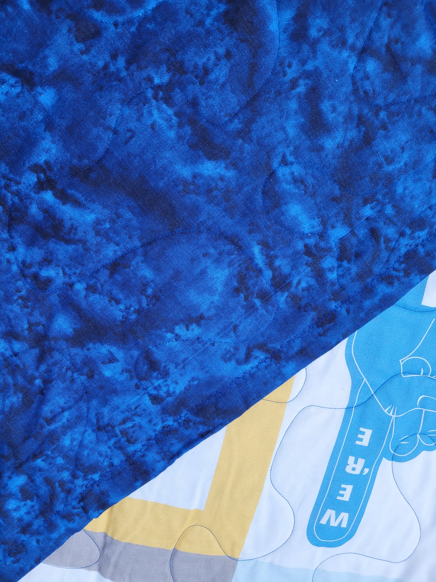 Handmade Football Themed Stadium Blanket