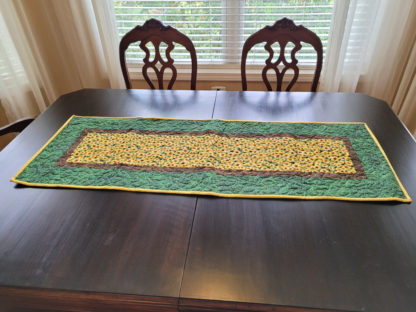 Handmade Sunflower Table Runner