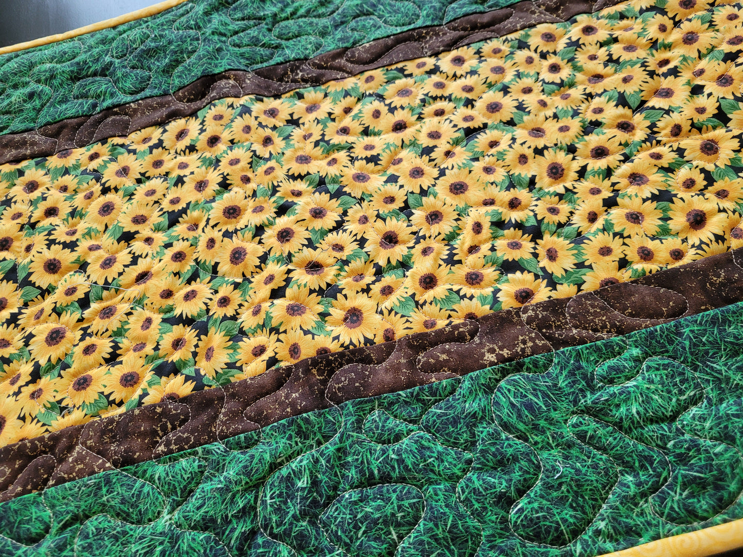 Handmade Sunflower Table Runner