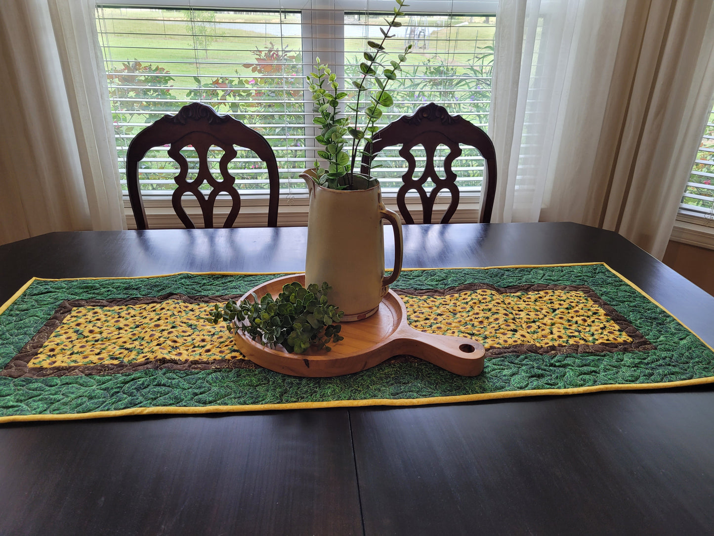 Handmade Sunflower Table Runner