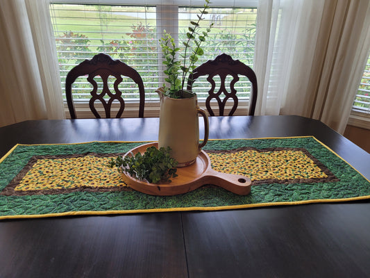 Handmade Sunflower Table Runner