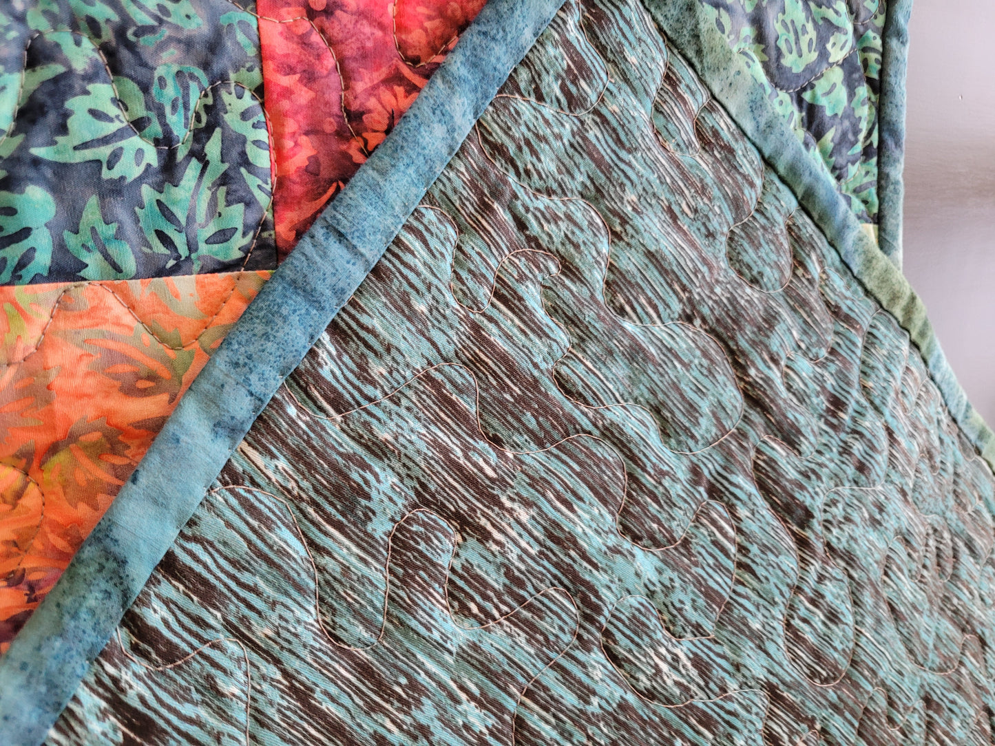 Handmade Batik Patchwork Furniture Scarf