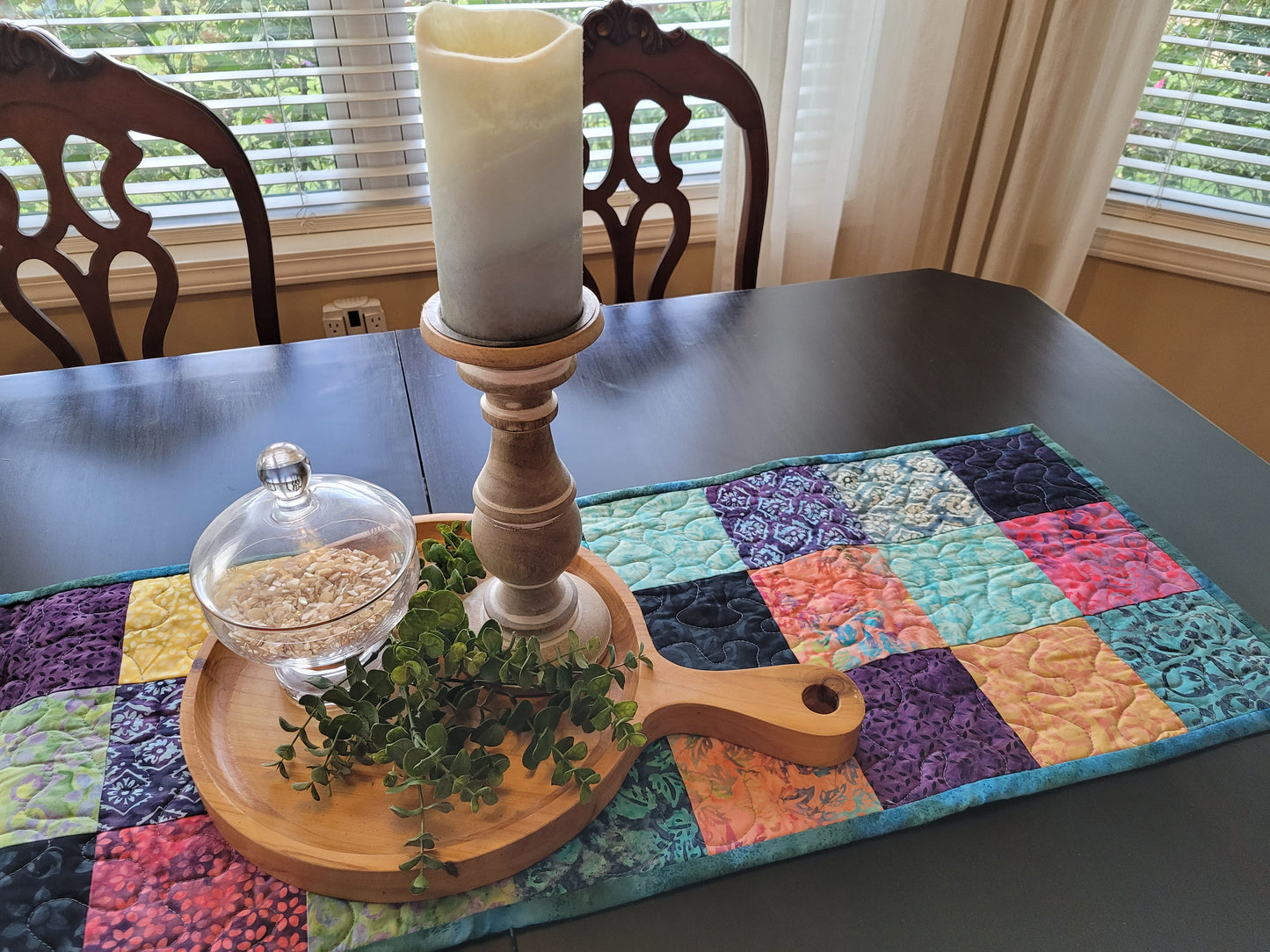 Handmade Batik Patchwork Furniture Scarf