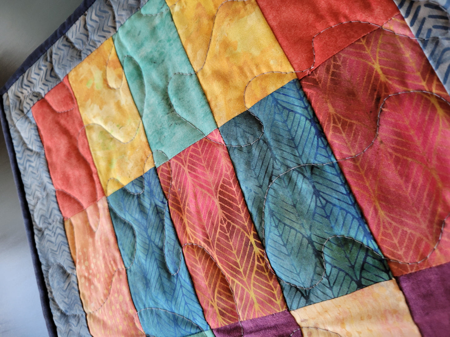 Handmade Batik Patchwork Furniture Scarf