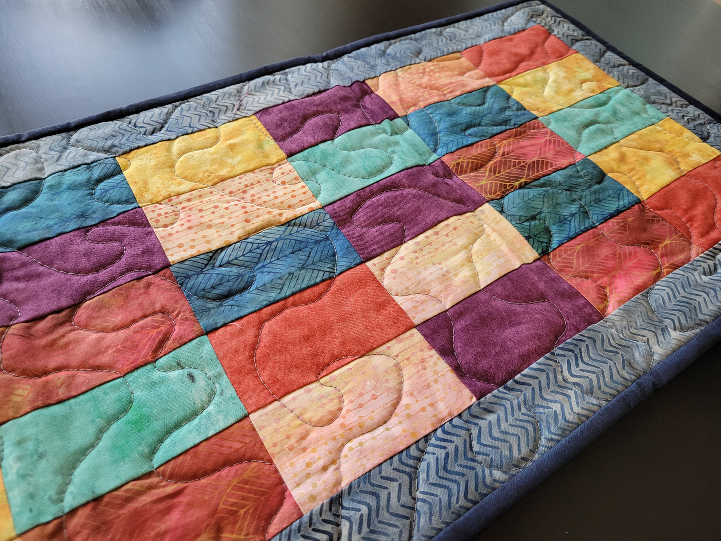 Handmade Batik Patchwork Furniture Scarf