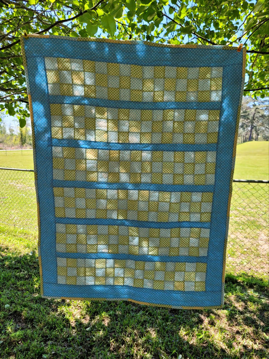 Handmade Neutral Baby Quilt