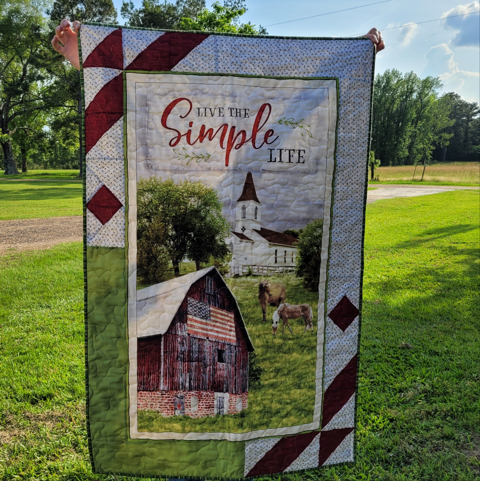 Simple Life Quilted Throw