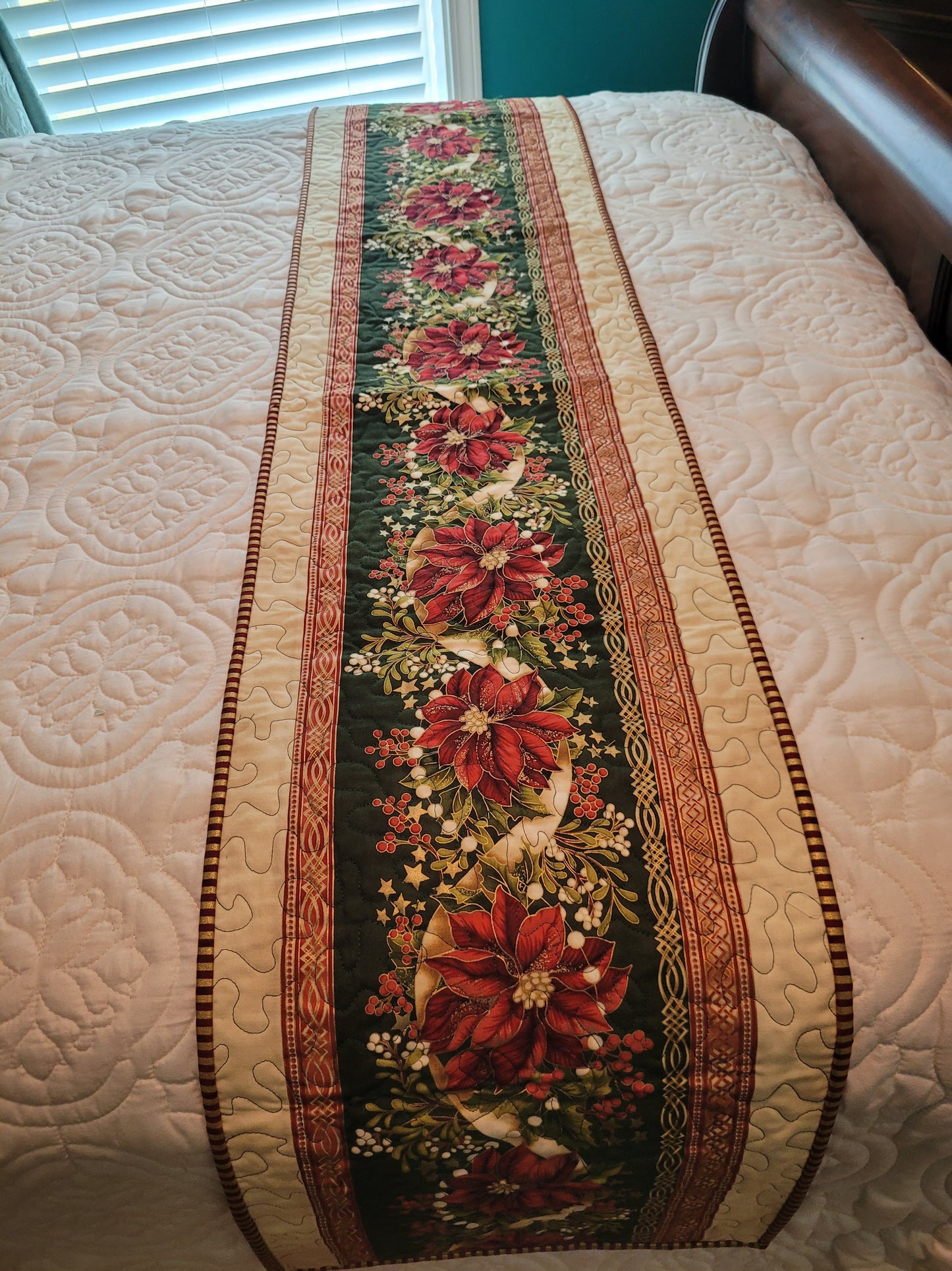 Christmas Bed Scarf/Runner