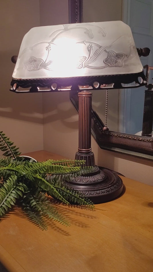 Vintage Banker's Desk Lamp